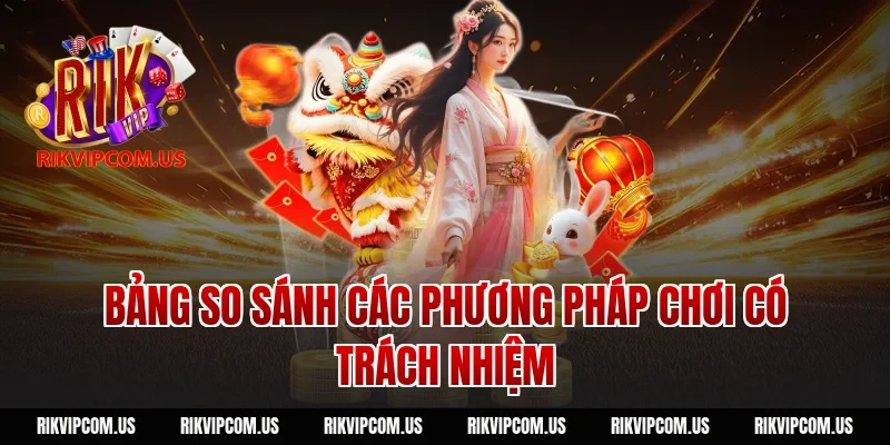Bảng so sánh các phương pháp chơi có trách nhiệm